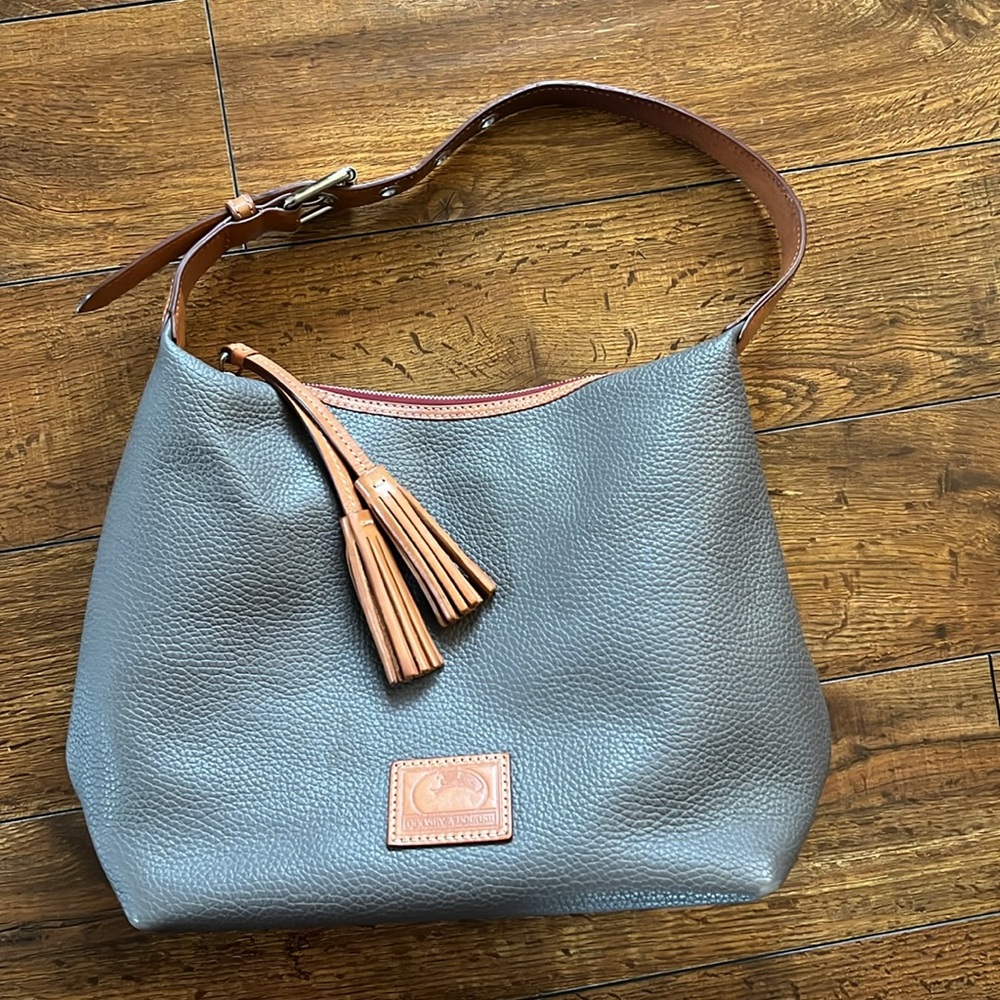 Dooney & Bourke PATTERSON Pebble Leather Hobo- PAIGE - TAUPE